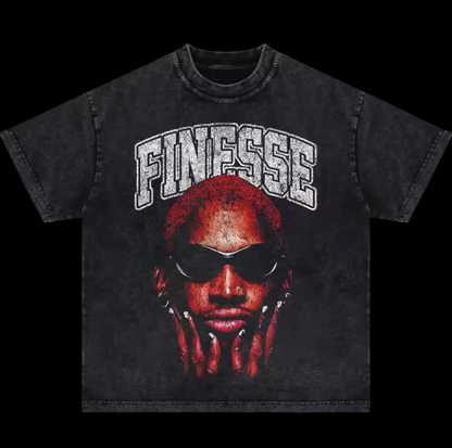 “Dennis Rodman Tee” (Washed Black)