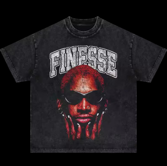 “Dennis Rodman Tee” (Washed Black)