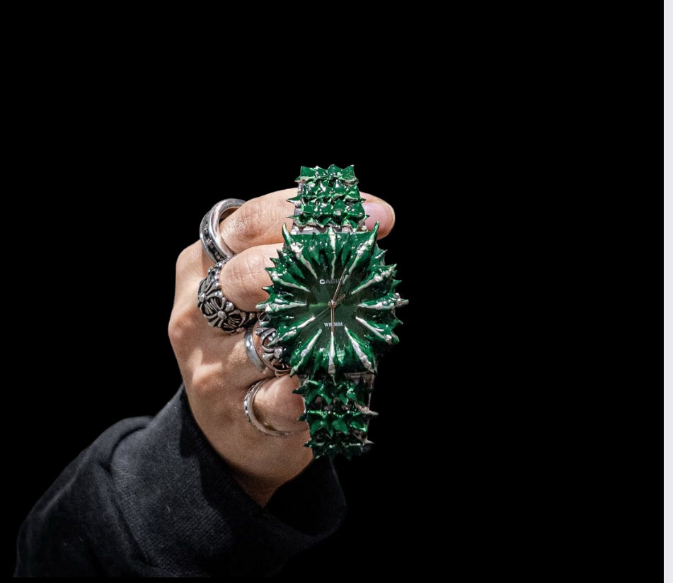Slimed Green Artisan Watch